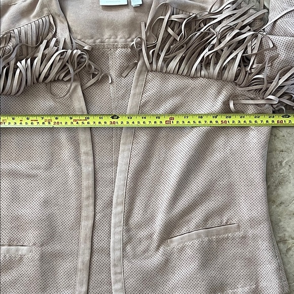 Chicos Beige western Jacket Size 2 (12 or L) - Picture 10 of 13